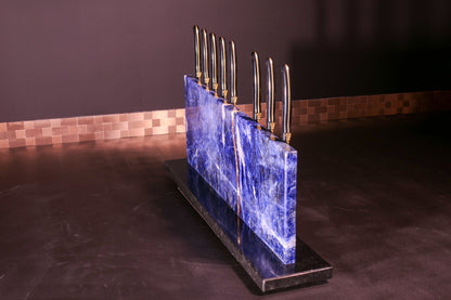 Sodalite knife block | Diamond Cut