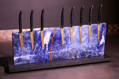 Sodalite knife block | Diamond Cut