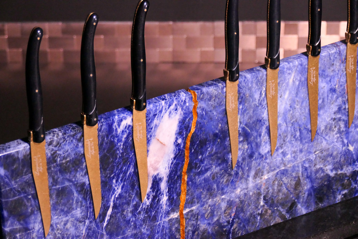 Sodalite knife block | Diamond Cut