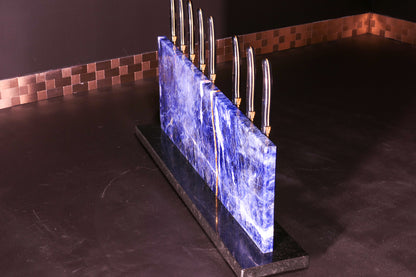 Sodalite knife block | Diamond Cut