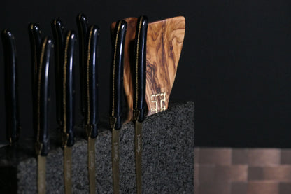 Knife block made of Nero Impala | Big Diamond Cut