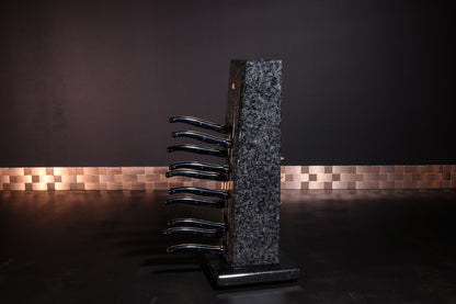 Knife block made of Nero Impala | Big Diamond Cut