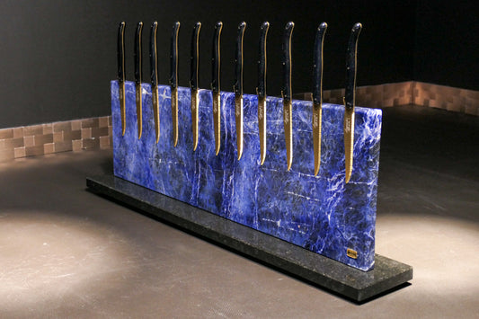 Sodalite knife block | Diamond Cut