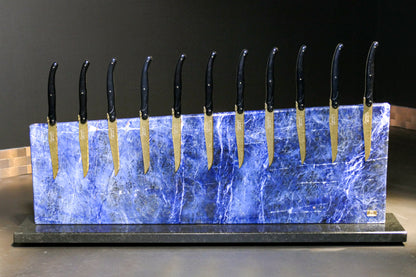 Sodalite knife block | Diamond Cut