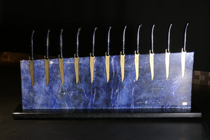 Sodalite knife block | Diamond Cut