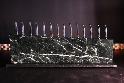 Knife block made of Veria Green | Diamond cut