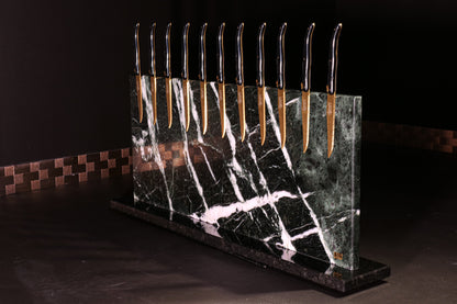 Knife block made of Veria Green | Diamond cut