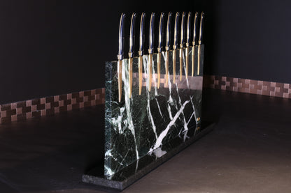 Knife block made of Veria Green | Diamond cut